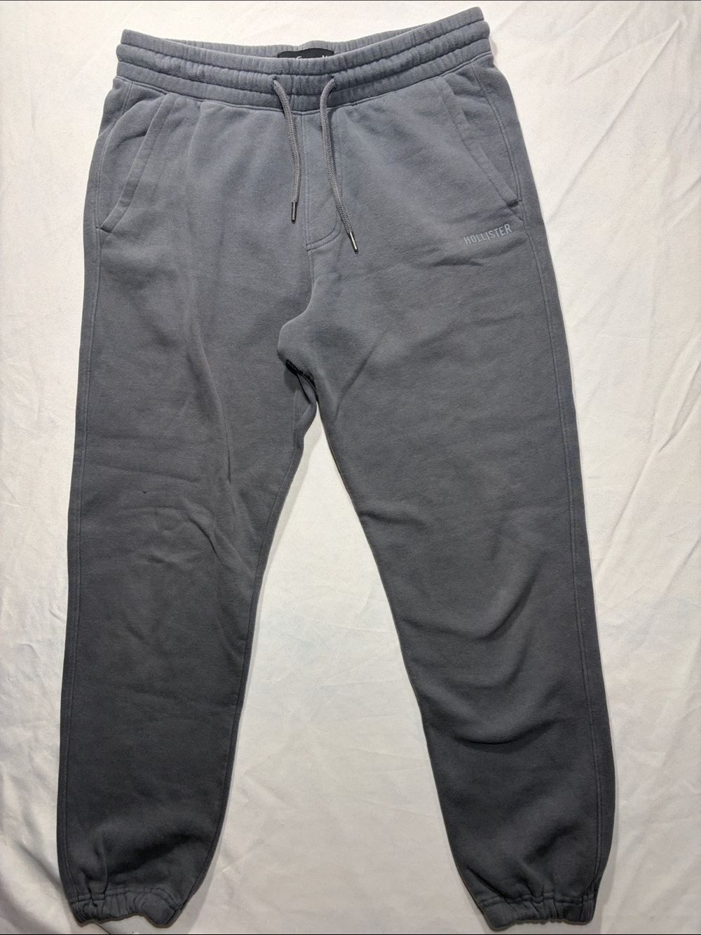 Hollister Men's Slate Gray Fleece Joggers